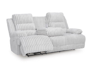 Rhines Falls Power Reclining Sofa with Drop Down Table - Inland Furniture (San Bernardino, CA)