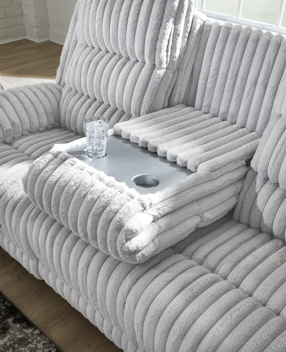 Rhines Falls Power Reclining Sofa with Drop Down Table - Inland Furniture (San Bernardino, CA)
