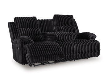 Rhine Falls Power Reclining Sofa with Drop Down Table - Inland Furniture (San Bernardino, CA)
