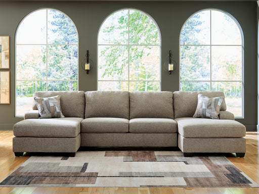 Newellen Sectional with Double Chaise - Inland Furniture (San Bernardino, CA)