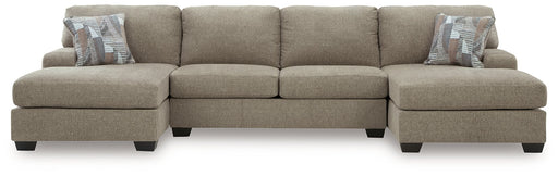 Newellen Sectional with Double Chaise - Inland Furniture (San Bernardino, CA)