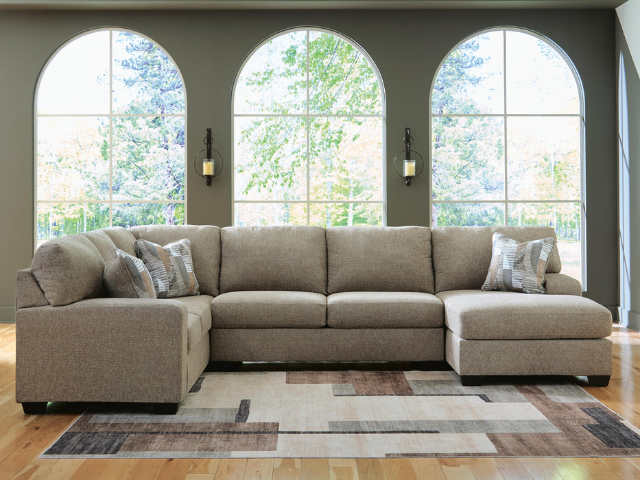 Newellen Sectional with Chaise - Inland Furniture (San Bernardino, CA)