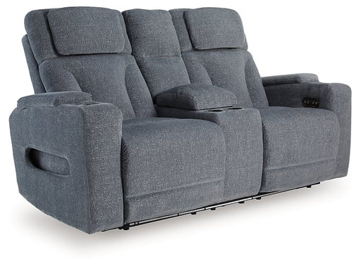 Studio Cave Power Reclining Loveseat with Console - Inland Furniture (San Bernardino, CA)