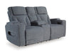 Studio Cave Power Reclining Loveseat with Console - Inland Furniture (San Bernardino, CA)
