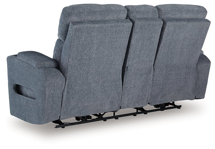 Studio Cave Power Reclining Loveseat with Console - Inland Furniture (San Bernardino, CA)
