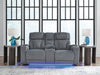 Studio Cave Power Reclining Loveseat with Console - Inland Furniture (San Bernardino, CA)