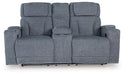 Studio Cave Power Reclining Loveseat with Console - Inland Furniture (San Bernardino, CA)
