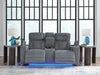 Studio Cave Power Reclining Loveseat with Console - Inland Furniture (San Bernardino, CA)