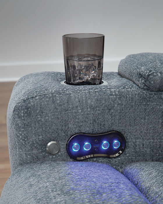 Studio Cave Power Reclining Loveseat with Console - Inland Furniture (San Bernardino, CA)