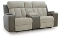WhipLash Power Reclining Loveseat with Console - Inland Furniture (San Bernardino, CA)