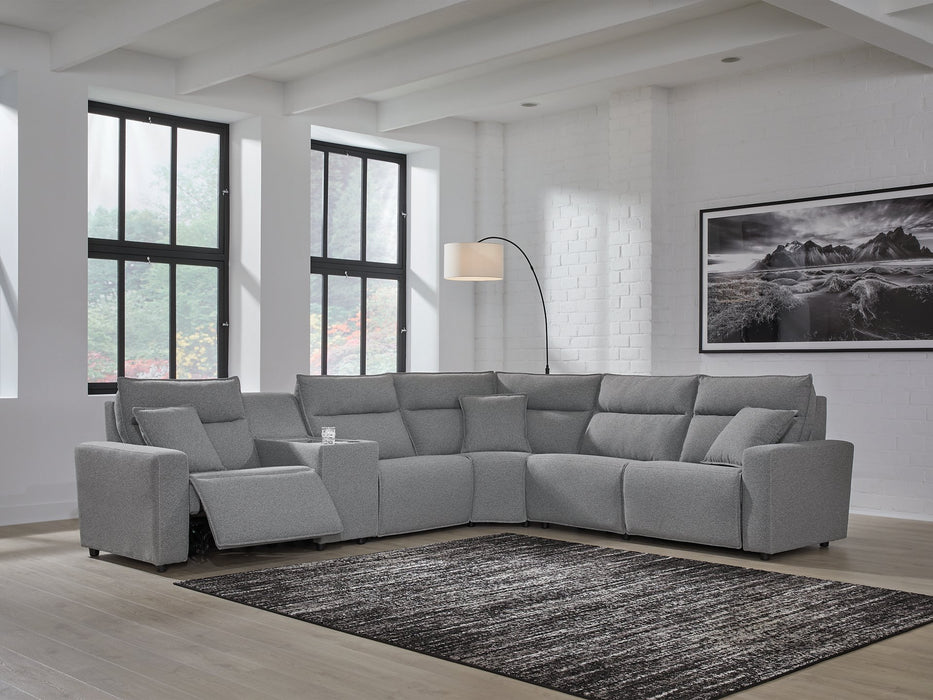 Modmax Reclining Sectional with Console - Inland Furniture (San Bernardino, CA)