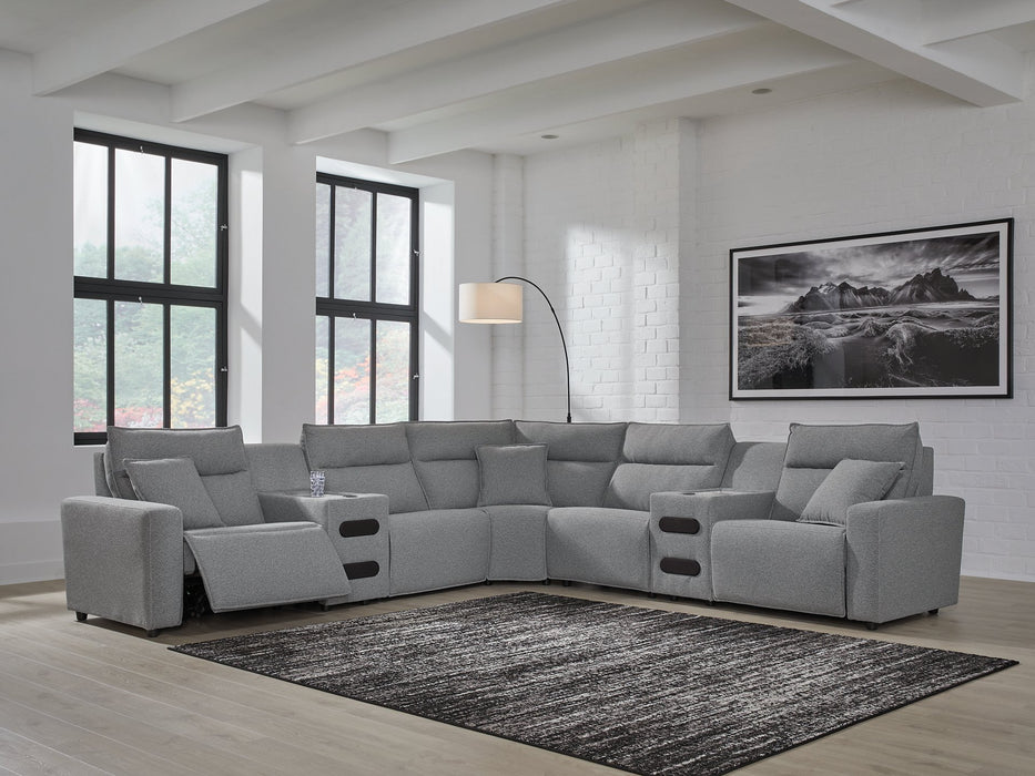 Modmax Power Reclining Sectional with Chaise - Inland Furniture (San Bernardino, CA)