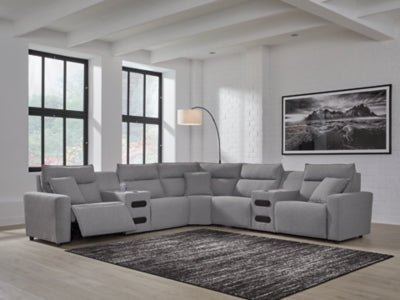 Modmax II Power Reclining Sectional with Audio Consoles - Inland Furniture (San Bernardino, CA)