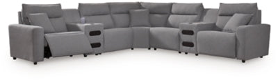 Modmax II Power Reclining Sectional with Audio Consoles - Inland Furniture (San Bernardino, CA)