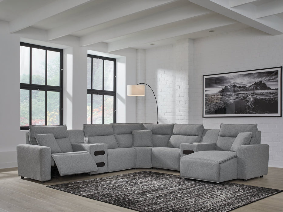 Modmax Power Reclining Sectional with Chaise - Inland Furniture (San Bernardino, CA)