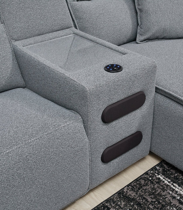 Modmax Power Reclining Sectional with Chaise - Inland Furniture (San Bernardino, CA)