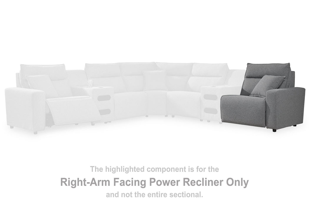 Modmax Reclining Sectional with Audio Consoles - Inland Furniture (San Bernardino, CA)