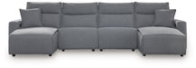 Modmax Power Reclining Sectional with Chaise - Inland Furniture (San Bernardino, CA)