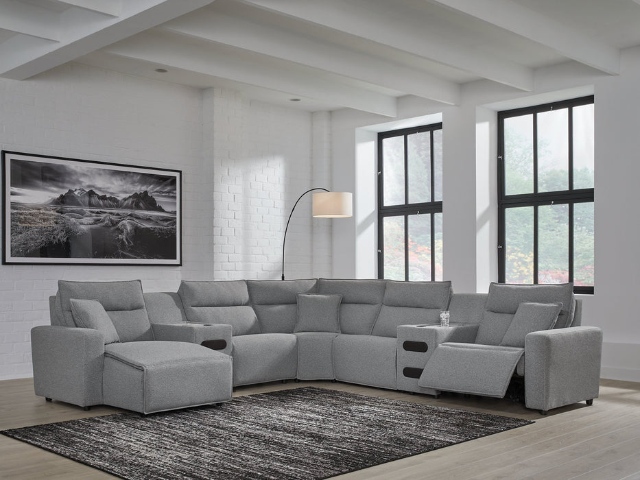 Modmax Power Reclining Sectional with Chaise - Inland Furniture (San Bernardino, CA)