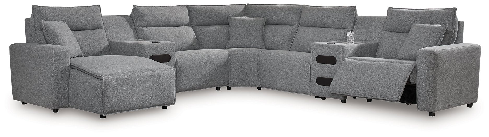 Modmax Power Reclining Sectional with Chaise - Inland Furniture (San Bernardino, CA)