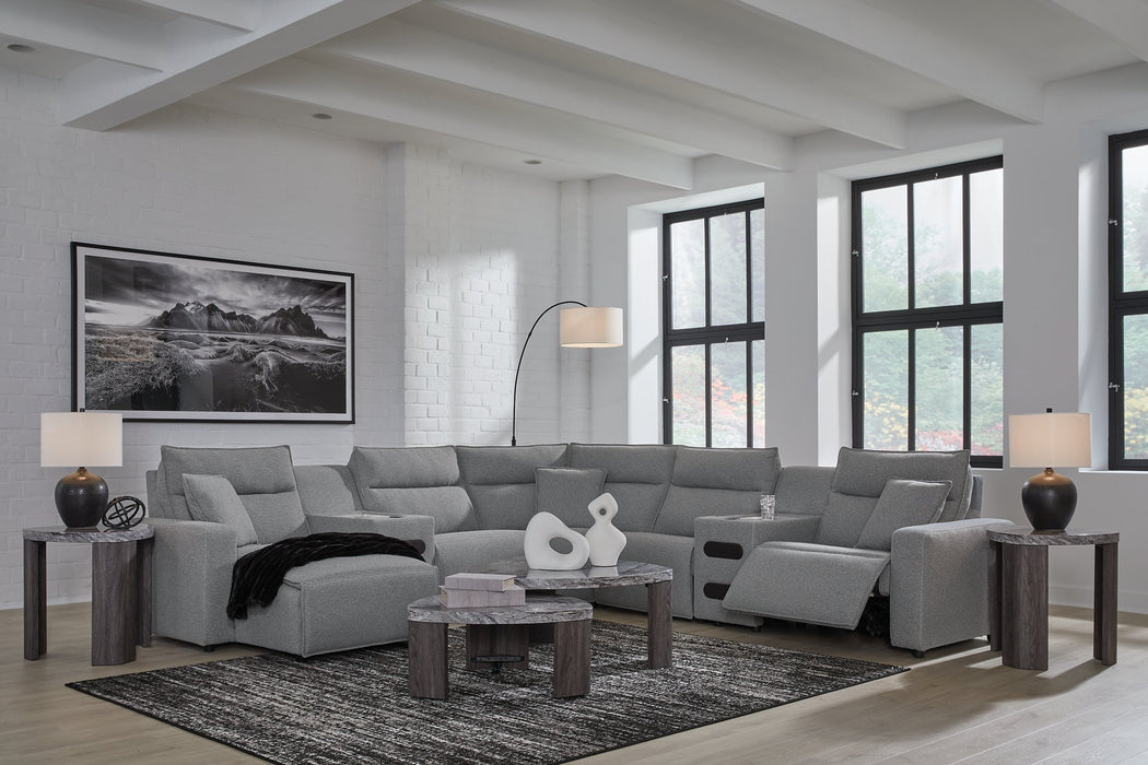 Modmax Power Reclining Sectional with Chaise - Inland Furniture (San Bernardino, CA)