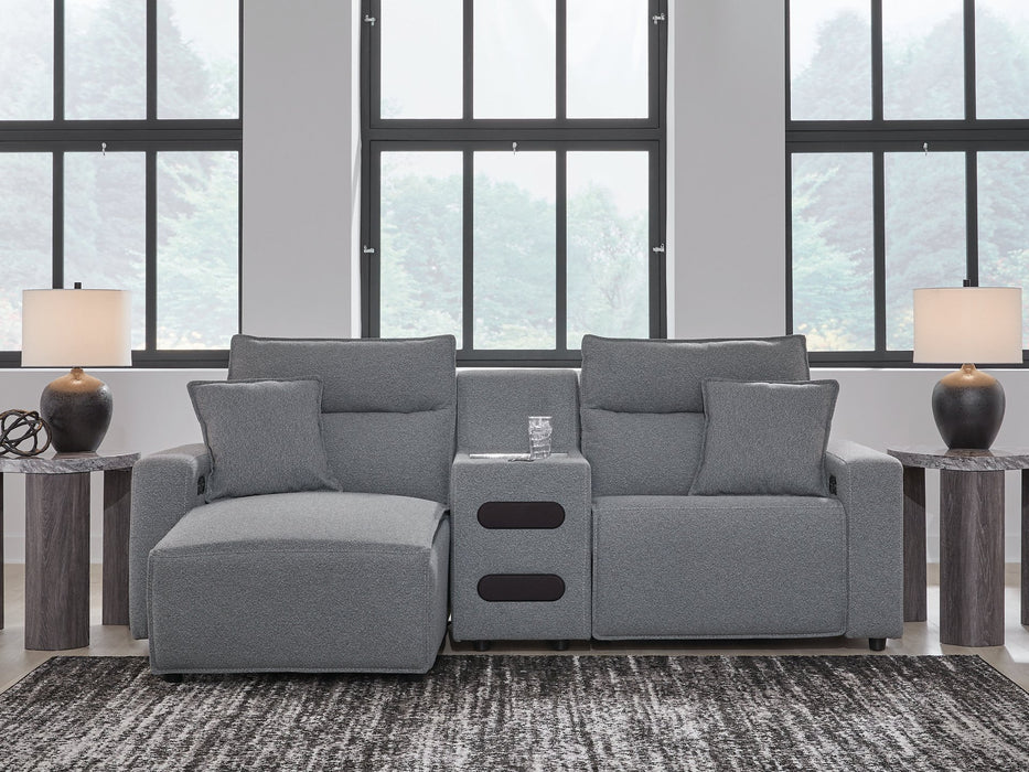 Modmax Power Reclining Sectional with Chaise - Inland Furniture (San Bernardino, CA)