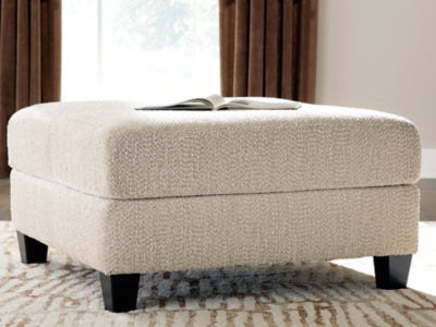 Steelwater Retreat Oversized Accent Ottoman - Inland Furniture (San Bernardino, CA)