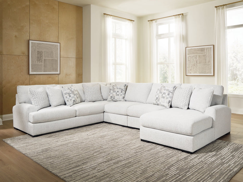 Misty-Lakes Sectional with Chaise - Inland Furniture (San Bernardino, CA)
