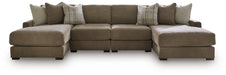 Camellia-Court Double Chaise Sectional - Inland Furniture (San Bernardino, CA)