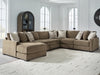 Camellia-Court Sectional with Chaise - Inland Furniture (San Bernardino, CA)