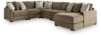 Camellia-Court Sectional with Chaise - Inland Furniture (San Bernardino, CA)