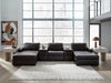 Modmax II Double Chaise Sectional with Audio Consoles - Inland Furniture (San Bernardino, CA)