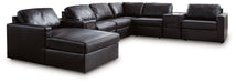 Modmax II Sectional with Chaise and Audio Consoles - Inland Furniture (San Bernardino, CA)