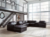 Modmax II Sectional with Chaise and Storage Consoles - Inland Furniture (San Bernardino, CA)