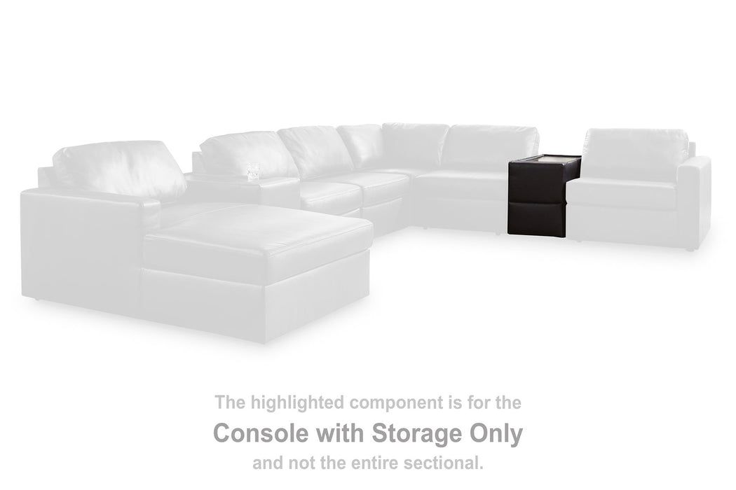 Modmax II Sectional with Chaise and Storage Consoles - Inland Furniture (San Bernardino, CA)