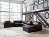Modmax II Sectional with Chaise and Storage Consoles - Inland Furniture (San Bernardino, CA)
