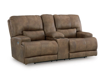 Beckley Place Power Reclining Loveseat with Console - Inland Furniture (San Bernardino, CA)