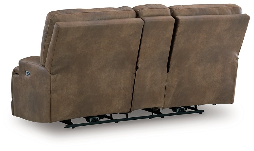 Beckley Place Power Reclining Loveseat with Console - Inland Furniture (San Bernardino, CA)