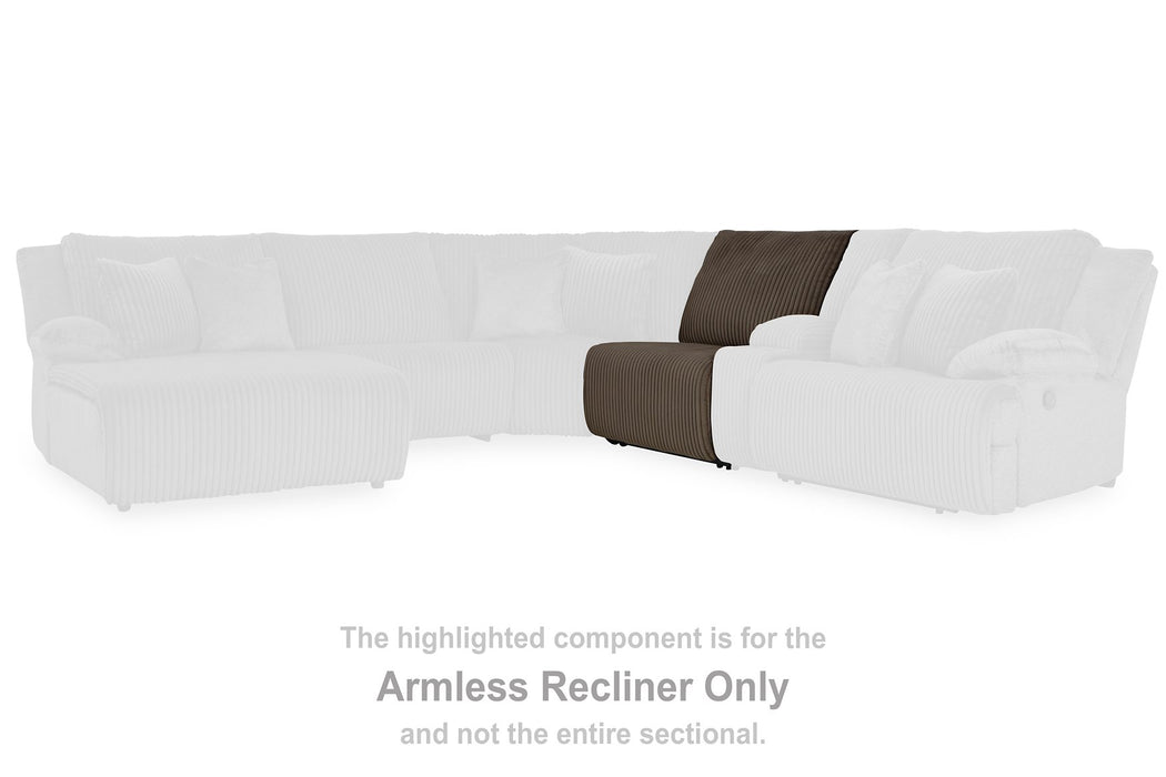 Top Tier Reclining Sectional with Chaise - Inland Furniture (San Bernardino, CA)