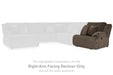 Top Tier Reclining Sectional with Chaise - Inland Furniture (San Bernardino, CA)