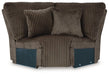 Top Tier Reclining Sectional with Chaise - Inland Furniture (San Bernardino, CA)