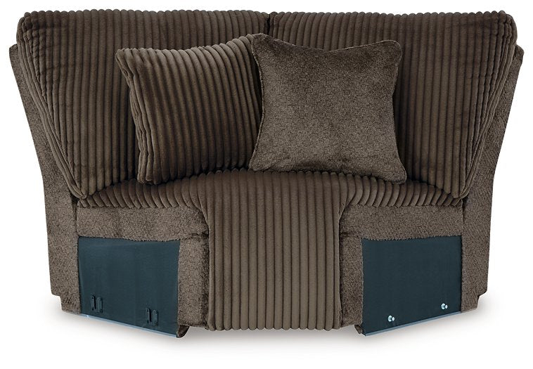 Top Tier Reclining Sectional with Chaise - Inland Furniture (San Bernardino, CA)