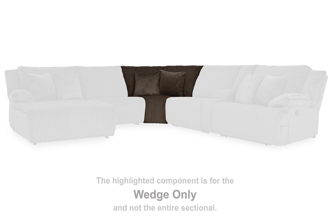 Top Tier Reclining Sectional with Chaise - Inland Furniture (San Bernardino, CA)
