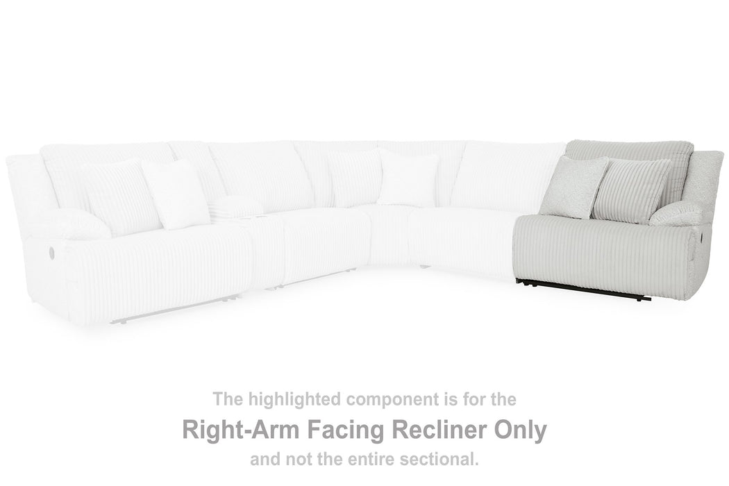 Top Tier Reclining Sectional with Chaise - Inland Furniture (San Bernardino, CA)