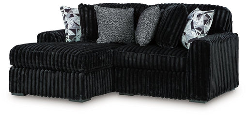 Midnight-Madness Sectional with Chaise - Inland Furniture (San Bernardino, CA)
