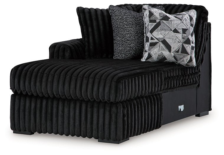 Midnight-Madness Sectional with Chaise - Inland Furniture (San Bernardino, CA)