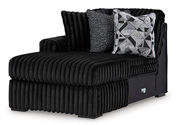 Midnight-Madness Sectional with Chaise - Inland Furniture (San Bernardino, CA)