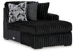 Midnight-Madness Sectional with Chaise - Inland Furniture (San Bernardino, CA)