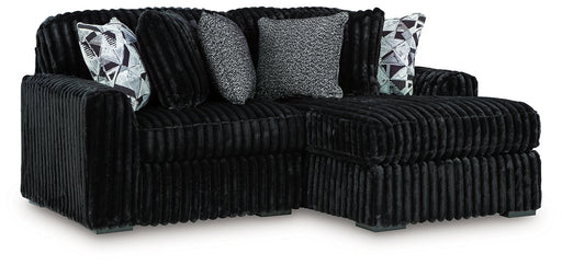 Midnight-Madness Sectional with Chaise - Inland Furniture (San Bernardino, CA)