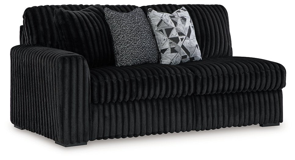Midnight-Madness Sectional with Chaise - Inland Furniture (San Bernardino, CA)